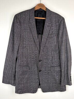 Vintage Prada Wool/Silk Single Breasted Blazer, Sz 42R